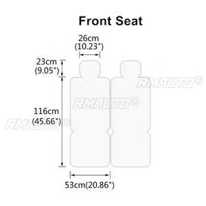 Fundas de Asiento de Cuero PU 1/2X, Juego de Fundas Protectoras Universales para Asientos de Coche, Cojín para Asiento de Automóvil - Product Image 4
