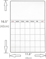 Calendrier magnétique effaçable à sec, planificateur mensuel, hebdomadaire et quotidien, tableau blanc magnétique pour réfrigérateur, tableau de planification pour la cuisine