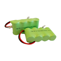 Paket Baterai Isi Ulang 4.8V 400mAh NiMH AA 2/3 Kabel 4-Kawat dengan Colokan Universal untuk Mainan RC Lampu Darurat LED