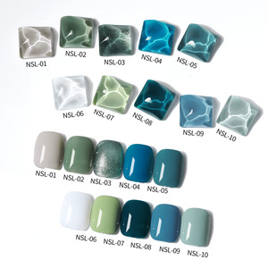 AS Gel Vernis À Ongles Vert Vif Bleu Vernis Semi Permanent Gellack Nail Art Manucure Paillettes Soak Off UV LED DIY Nail Gel - Product Image 3