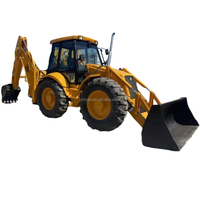 Chargeur-pelleteuse JCB 3CX 7.6ton Machines de construction 68.5KW Moteur diesel Jaune Moteur hydraulique d'utilisation courte de haute qualité