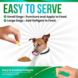 0mega3 Salmon Óleo de Peixe Cápsulas para Cães-Suporta Pele & Articulações Alergia/Litch Alívio Suporte Imunológico Vitaminas & Minerais Contagem 90 - Product Image 3