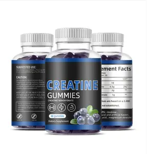 OEM Carrageenan Creatine Monohydrate Gummies Enhanced Long Lasting Energy Pre-Workout Gummy with 750mg Creatine