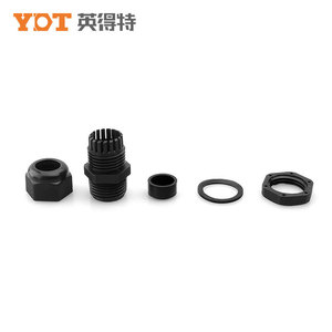 YOT Nylon <b>Cable</b> Gland NPT 6mm Threaded <b>Waterproof</b> Flame Retardant For <b>Cable</b> Protection - Product Image 1