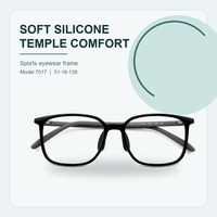 Montures de lunettes de sport en silicone pour hommes, lunettes anti-lumière bleue, lunettes optiques.
