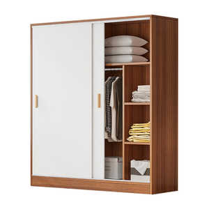 Armoire penderie en bois de style moderne australien avec tringle à suspendre et étagères - Product Image 3