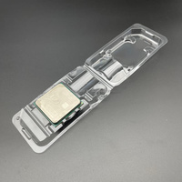 Boîte d'emballage à clapet en plastique jetable PVC et PET de haute qualité pour AMD CPU AM1 AM3 AM4 AM5 carré 40x40mm