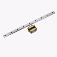 Rail de guidage linéaire en acier allié de haute précision à longueur personnalisée avec bloc à bride, longue durée de vie pour CNC HGW-HA/HC PHEAKO