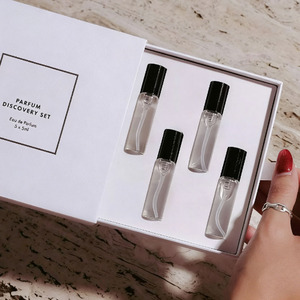 Coffret Cadeau Parfum Rose Personnalisé 3 ou 4 Pièces 5ml 10ml en Carton Rigide avec Insert pour Collection Lifestyle Découverte - Product Image 2