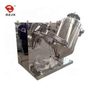 Stainless steel dry powder food flour spice chemical three dimensional shape mixing 3d mixer equipment