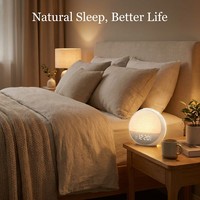 Machine à bruit blanc populaire pour le sommeil des bébés, avec lumière de réveil, horloge numérique et alarme simulateur d'aube, 30 sons apaisants, vente en gros