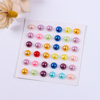 Feuille d'autocollant acrylique auto-adhésif 3D coloré étoile visage gemmes autocollant cristal strass autocollants pour bricolage artisanat Scrapbooking