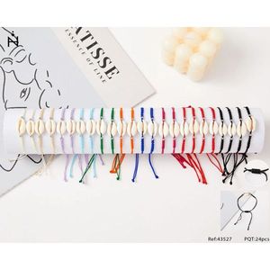 Seashell <b>Bracelet</b> 24pcs Multicolor <b>Shell</b> Beaded Adjustable Fashion Jewelry Set - Product Image 1