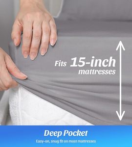 Sábana de puesta a tierra 400TC 5% fibra de plata 95% Sábanas de algodón Sábanas de puesta a tierra ajustables - Product Image 5