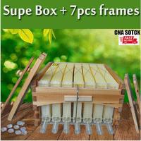 1x Ruche d'apiculture automatique Super Bee Box + 7x Cadres de ruche à ouverture automatique Stock US