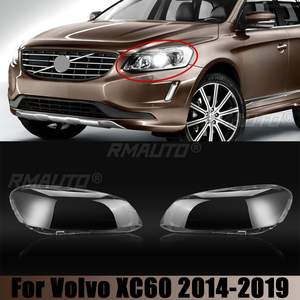 Pour Volvo XC60 2014 2015 2016 2017 2018 2019 Coque de phare transparente, abat-jour en verre, coque de phare, lentille de phare - Product Image 1