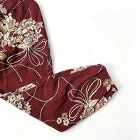 Nouvelle Arrivée 2026 – Robe Cache-Cœur Femme à Imprimé Floral, Col en V, Manches Bouffantes, Taille Haute Ceinturée – Vente en Gros, En Stock