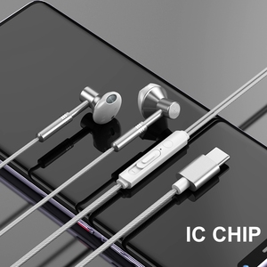 Casque DAC numérique de qualité supérieure Type-<span class=keywords><strong>C</strong></span> dans l'oreille filaire <span class=keywords><strong>USB</strong></span> Type <span class=keywords><strong>C</strong></span> écouteur pour Samsung <span class=keywords><strong>Oneplus</strong></span> Xiaomi - Product Image 1