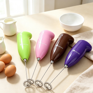 NEWELL Edelstahl Mini-Milchaufschäumer Handmixer für Kaffee und <span class=keywords><strong>Eier</strong></span> mit Kunststoffgriff Mindestbestellmenge 800 Stück Shandong Einfaches Küchengerät - Product Image 1