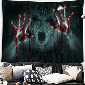 <span class=keywords><strong>Película</strong></span> de terror el payaso regresa tapiz colgante de pared Horrible juego de niños Chucky carnicero monja Halloween tapiz decoración de dormitorio - Product Image 5