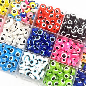 Hot 50 pz/borsa 6mm 8mm 10mm turchia mali occhio perline <span class=keywords><strong>Nazar</strong></span> Boncuk per bracciali collana creazione gioielli - Product Image 1
