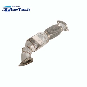 ท่อลงสแตนเลส SS304 แบบไหลแรงสูง พร้อมแผ่นกันความร้อน สำหรับ Ford Fiesta ST 2.0T – ท่อไอเสียสมรรถนะสูงแบบยึดติดโดยตรง - Product Image 2