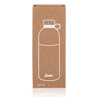 Boîtes cadeaux rectangulaires en papier kraft jaune avec logo imprimé blanc estampé à chaud pour tasses, thermos et mugs – Vente en gros pour entreprises