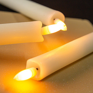 New Handmade Có thể sạc lại LED Flameless côn nến Battery Powered Dài Điện Tử tealight đèn cho Giáng sinh nhật - Product Image 3