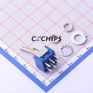 8A2012-Z Toggle Switch Switch ( Circuit Structure: Double Pole Double Throw )( Switch Length: 13mm )( Switch Width: 13mm ) - Product Image 2