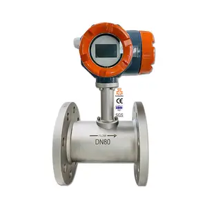 Kunke oem high precision sanitary water-4-20mA DN15 jy dgt-010ai smart methanol water fuel turbine flowmeter liquid water