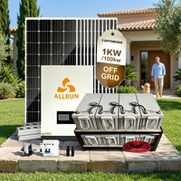Tout en un 5KW autonome hors réseau maison 1000 Watt batterie système d'énergie solaire tout Ip65 extérieur 100KW mono panneau solaire 110V 220V
