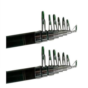 Canne à pêche en fibre de verre KEKAXI Ultra-hand Mini verte et noire, portable, pour lancer à longue distance en mer - Product Image 5