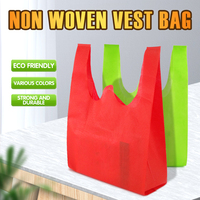 Sacs de supermarché réutilisables Huimei écologiques en non-tissé pliables extra-larges avec bandoulière personnalisée et motif de lettres imprimé