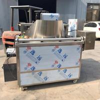 Automatische Continue Riem Frituren Machine Industriële Transportband Friteuse Lijn Elektrische Gas Fry Apparatuur