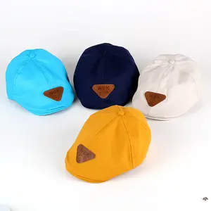 Gorros y gorros para bebés recién nacidos, gorro de cubo para niños pequeños, gorro de vendedor de periódicos para bebés, gorro de verano, boina infantil de invierno para bebés