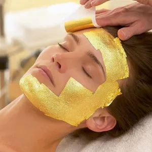 24k 99% foglia d'oro puro occhio viso corpo cura della pelle fogli di foglia d'oro reale per doratura cibo decorazione foglia d'oro genuina