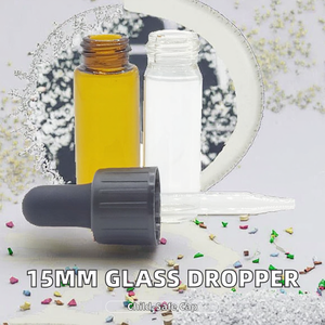 15Mm Amber Glazen Druppelaar Met Geribbelde Schroefdop 1 <span class=keywords><strong>Dram</strong></span> 4Ml Monster <span class=keywords><strong>Tester</strong></span> Flesjes Voor Vloeibare Flessen Maat 15/425 - Product Image 2