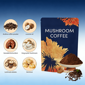Mélange de café instantané OEM sans sucre pour adultes, aux champignons amers (Reishi et Crinière de lion), en vrac, en sachet, pour améliorer l'immunité - Product Image 4
