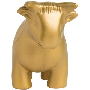 Figura Decorativa de Toro Dorado en PU, Juguete con Forma de Animal, Regalo Artesanal - Product Image 3