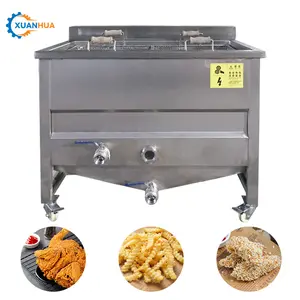 heißes angebot bratmaschine für hähnchenflügel donut-tieffritteumaschine automatischer kochölfilter chips-fritteumaschine