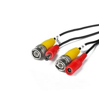 Cable BNC de 18 metros Cable coaxial de cámara de seguridad y vídeo Siamés todo en uno