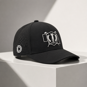 Casquette de golf six panneaux avec logo brodé en silicone, impression personnalisée, haute qualité, faible MOQ, snapback, bande anti-transpiration, évacuation de l'humidité - Product Image 4
