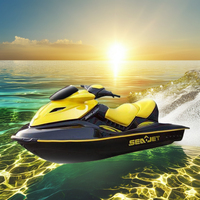 Jet ski en fibre de verre Hison 1400cc Water Bike avec moteur 4 temps 300hp certifié EPA