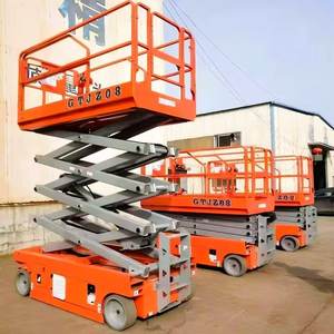 LEO New Scissor Lift Construction <span class=keywords><strong>Hoist</strong></span> Bertenaga Listrik/Diesel Kapasitas Beban 320kg Rantai Pengangkat Pabrik Manufaktur Percetakan - Product Image 2