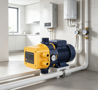 Contrôleur de pression de pompe à eau avec interrupteur automatique, manomètre intégré, protection contre la marche à sec, pompe de surpression en plastique 250V 650PSI