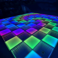 Dalles de danse interactives à capteur magnétique avec éclairage LED RVB pour mariages, événements, fêtes et divertissements