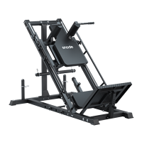 Machine de musculation 2-en-1 Snode Plate Loaded Leg Press Hack Squat avec bras en acier allié pour l'entraînement de la force des jambes, des fessiers, des cuisses et du torse