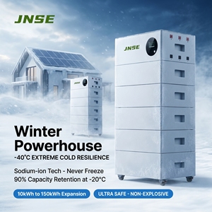 Batteria agli ioni di sodio 10kWh 51.2V 200Ah impilabile <span class=keywords><strong>ESS</strong></span> per sistemi di accumulo di energia solare residenziale in condizioni di freddo estremo (-40°C) JNSE - Product Image 1