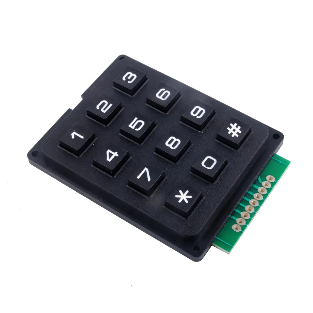 DIYmall-Módulo de matriz de teclado, interruptor de teclado de matriz de 3x4, botón de 12 teclas, interruptor de membrana para Arduino