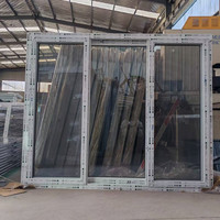 Ventana de Vidrio Laminado Doble Insonorizada Personalizada, Ventanas de PVC Resistentes a Impactos de Huracanes con Mosquitera